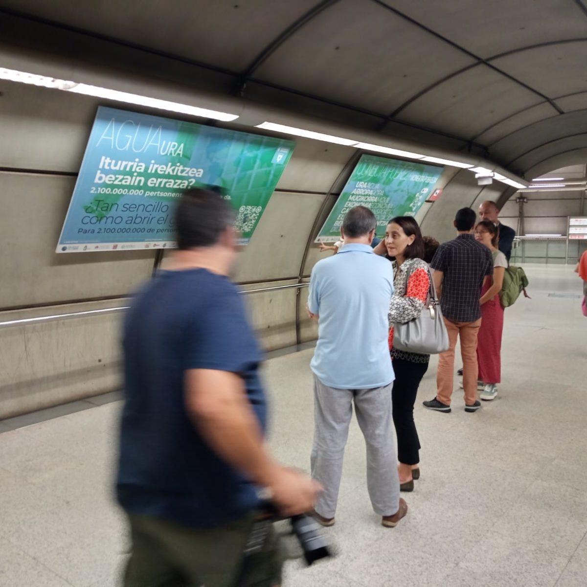#ConectaPobreza llega al Metro de Bilbao